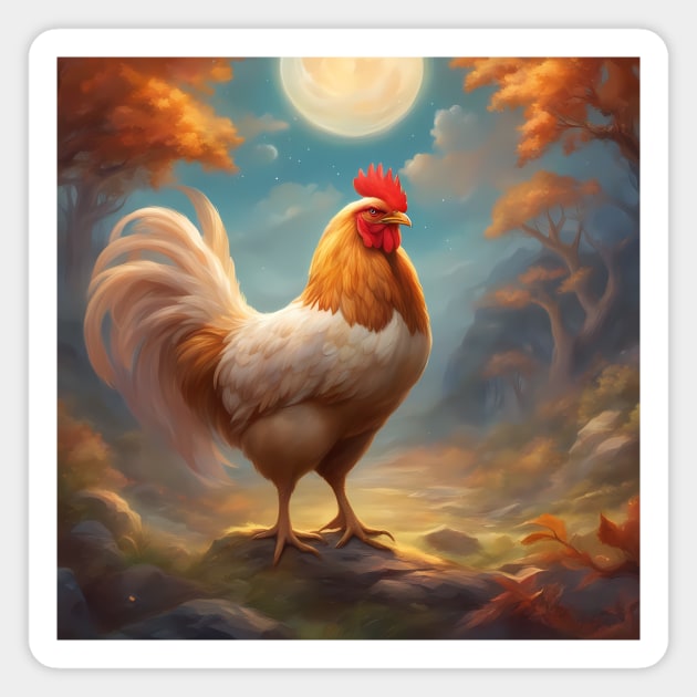 delectable world of chicken Magnet by animegirlnft